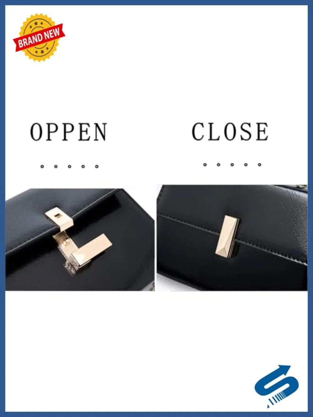 Faux Leather Evening Clutch Convertible Crossbody Chain Top Handle Formal Bag